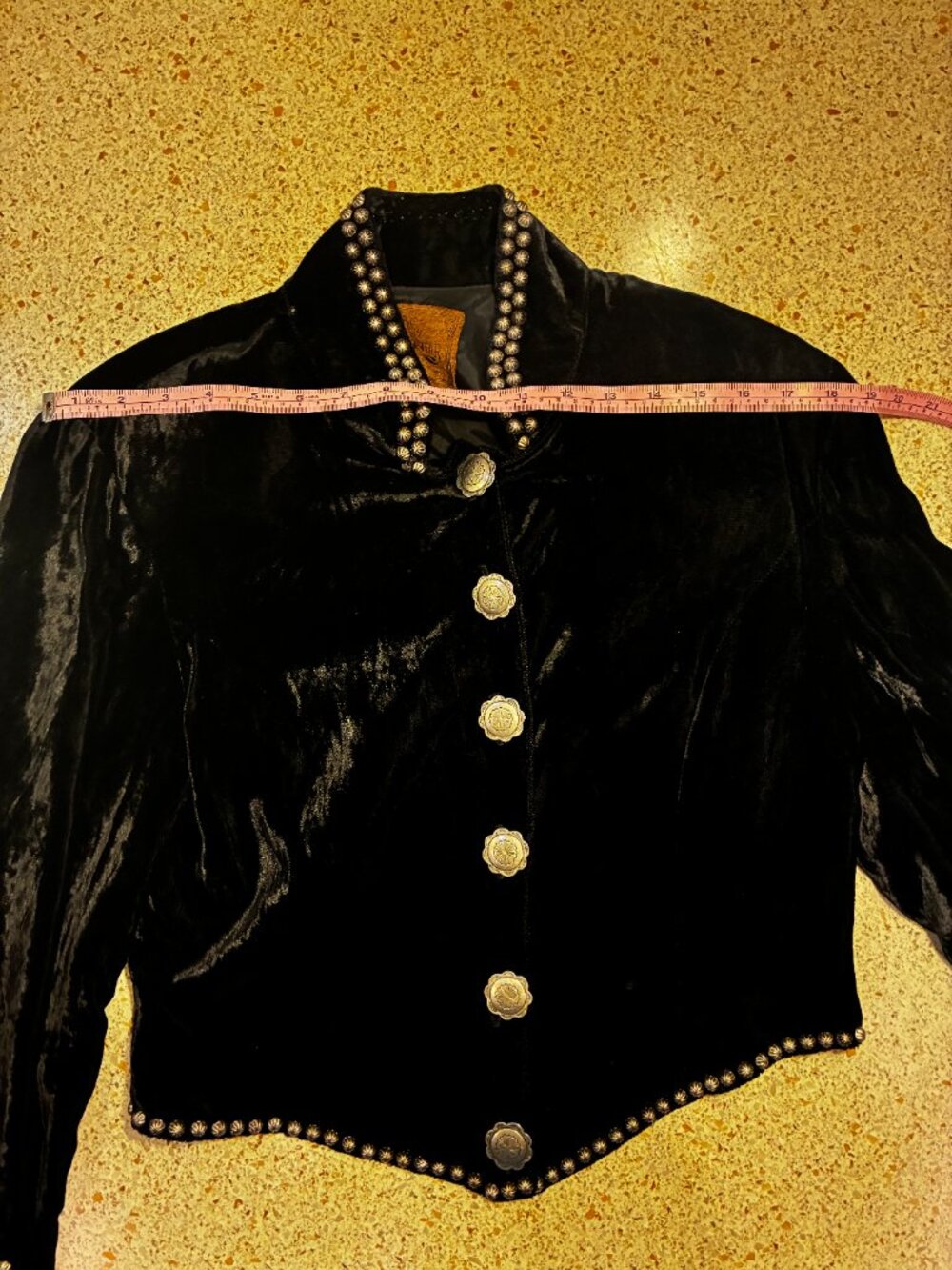 Double D Ranch woman's black velour jacket - Picture 6 of 7
